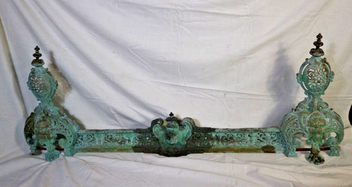 Antike kamin herdstange bronze - kamin,
